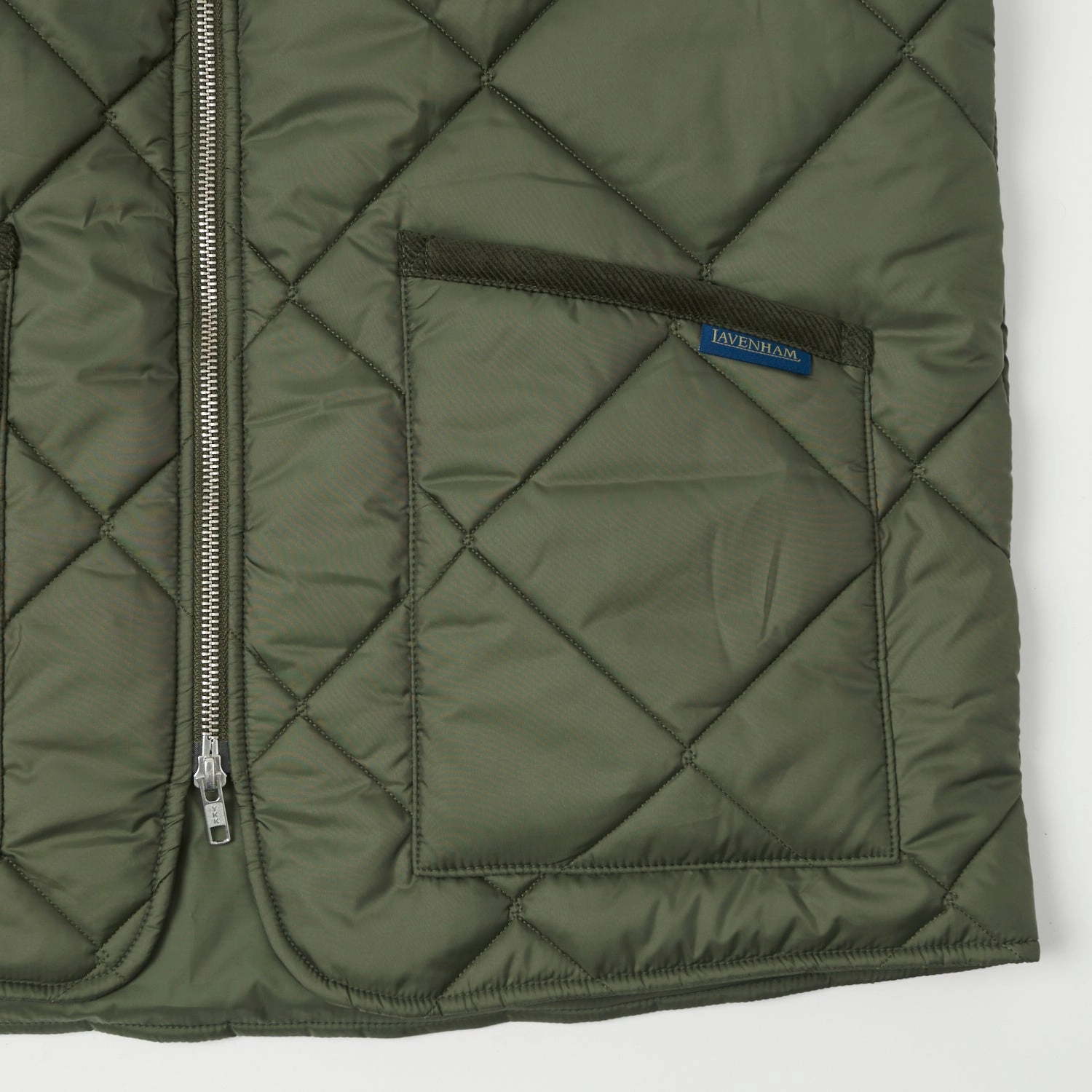 Lavenham Big Quilt Bomber Gilet - Olive Green All Occasion Active Daily Wear