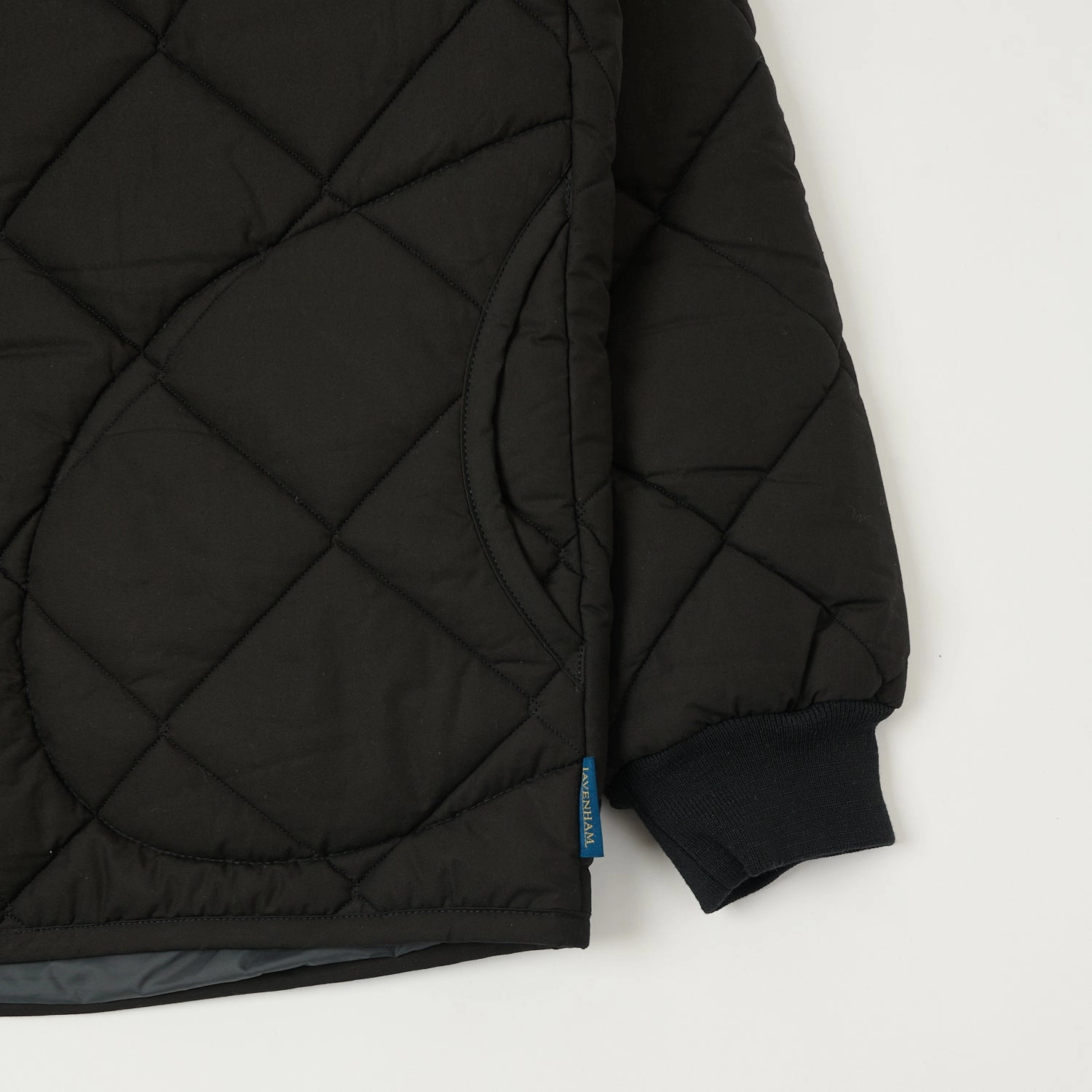 Airtight Seam Sealing Lavenham Big Quilt Bomber Jacket - Lamp Black