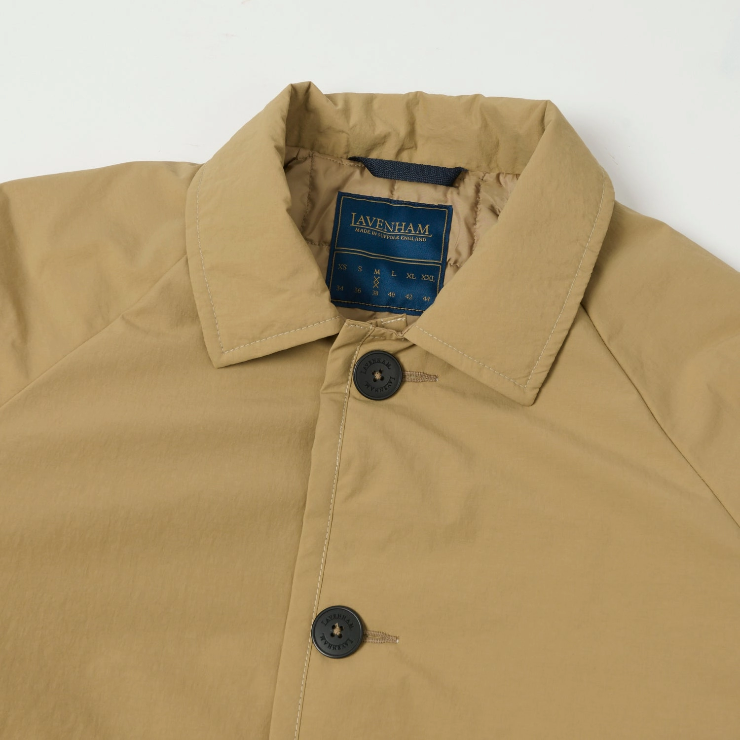 Lavenham FCQ Button Chantry - Beige Heavy Duty Zippers