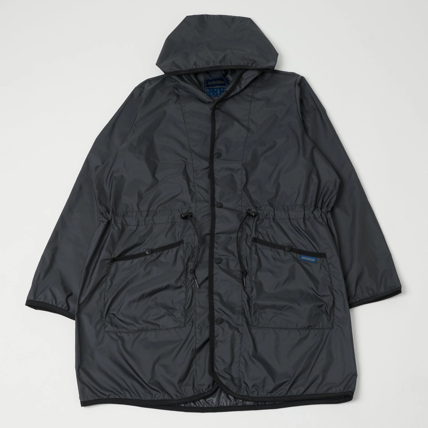 Lined Pockets Lavenham Gathered Waist Brundon Jacket - Lamp Black