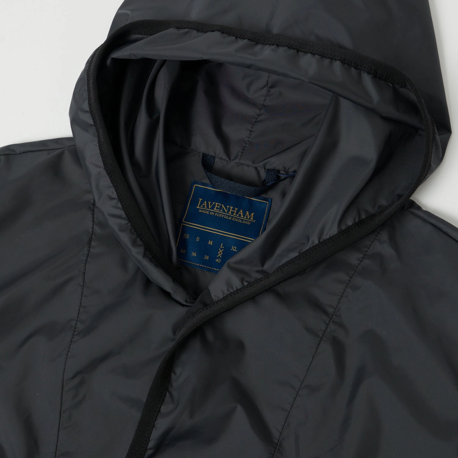 Lightweight Warmth Core Polished Look Lavenham Gathered Waist Brundon Jacket - Lamp Black