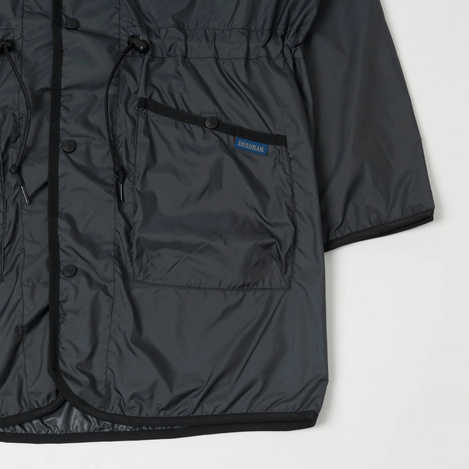 Non Irritating Seams Lavenham Gathered Waist Brundon Jacket - Lamp Black