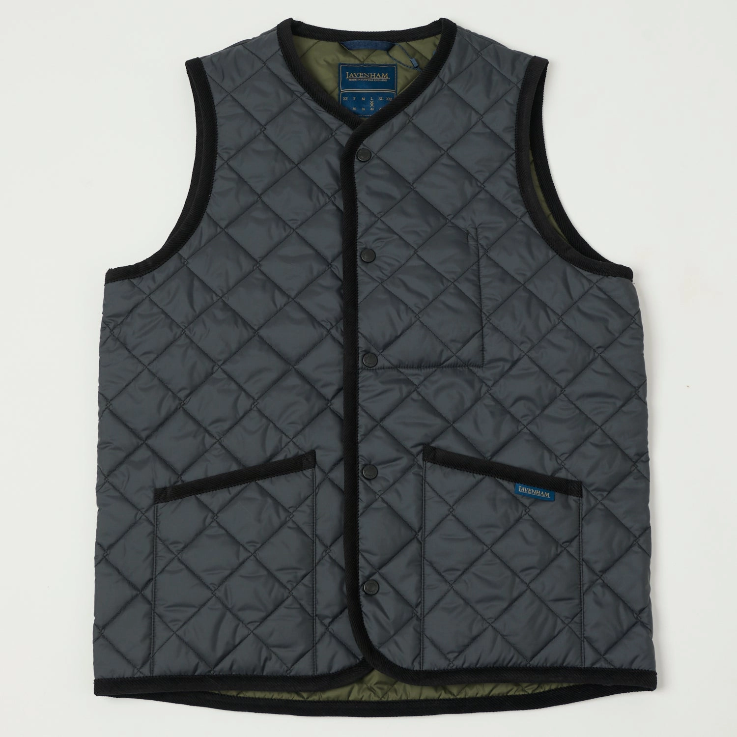 Abrasion Resistant Edging Chill Look Lavenham Thornham Gilet - Lamp Black