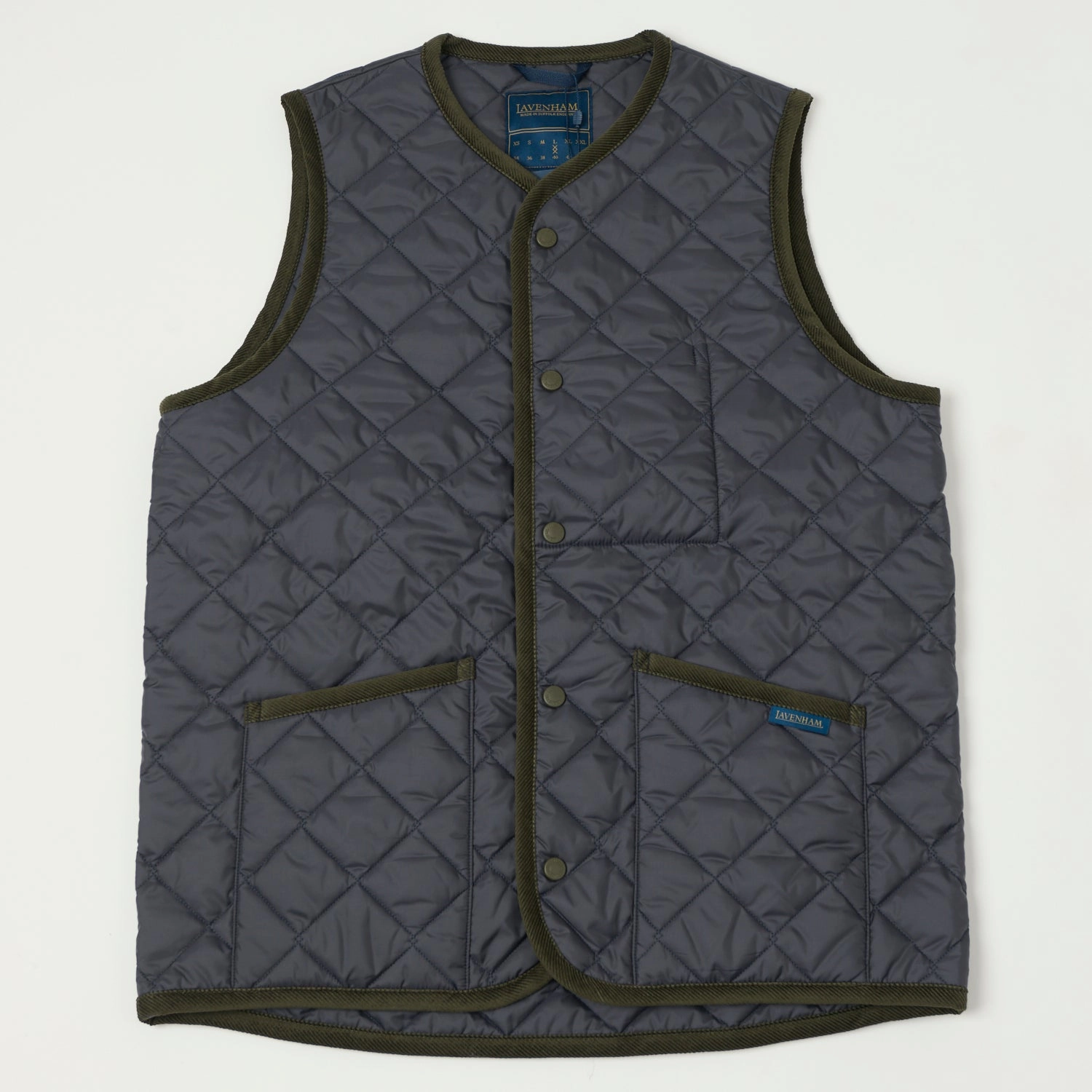 Lavenham Thornham Gilet - Navy Windproof Construction