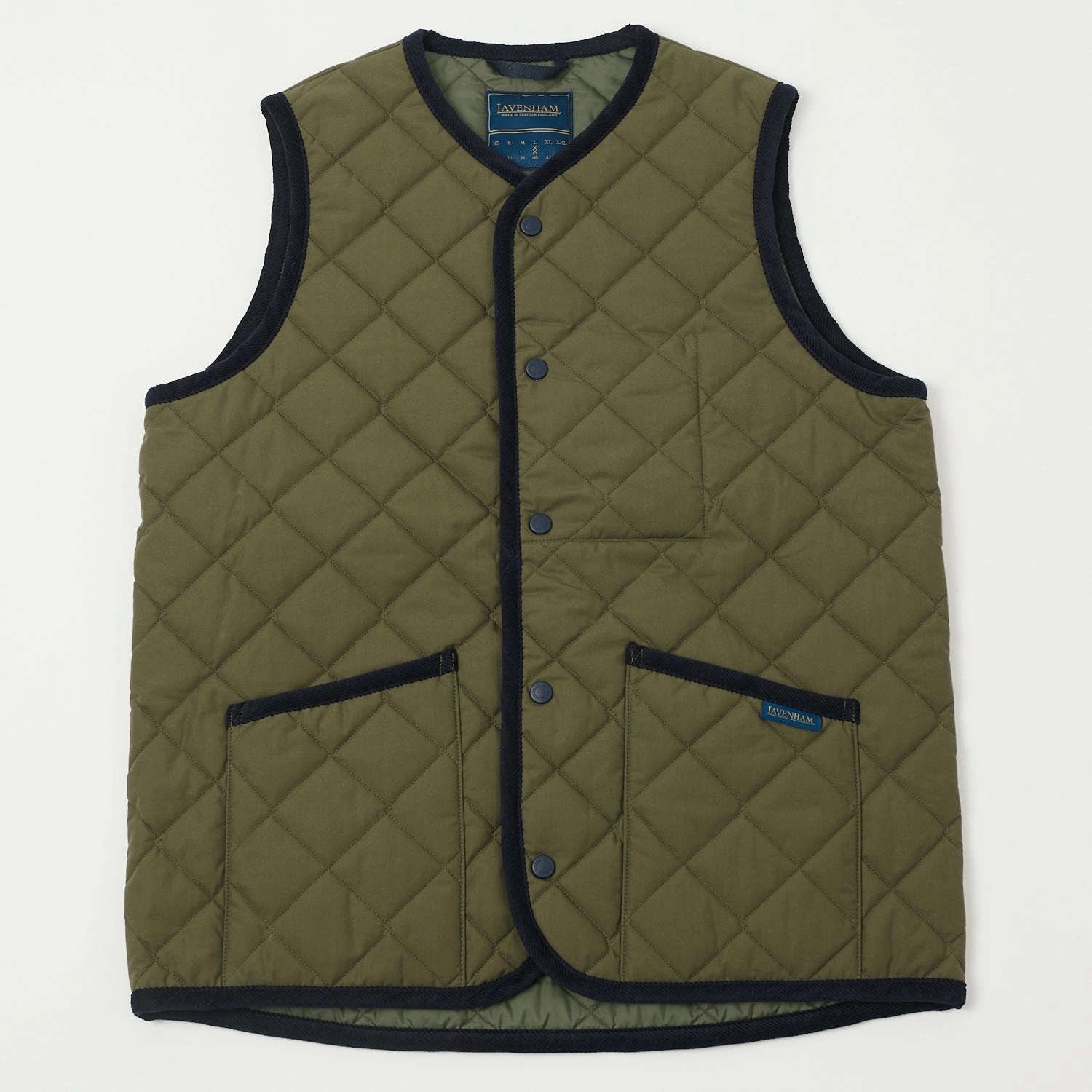 Hike Fit Lavenham Thornham Gilet - Olive Green