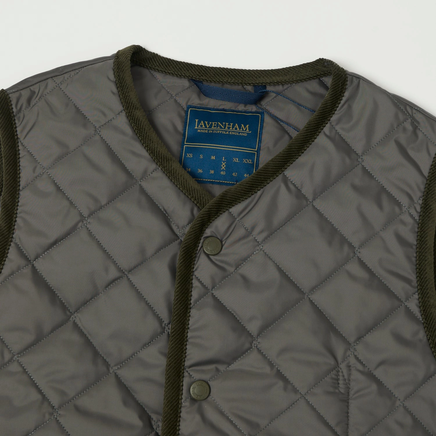 Lavenham Thornham Gilet - Regent Grey Stretchable Waistband Poly Blend