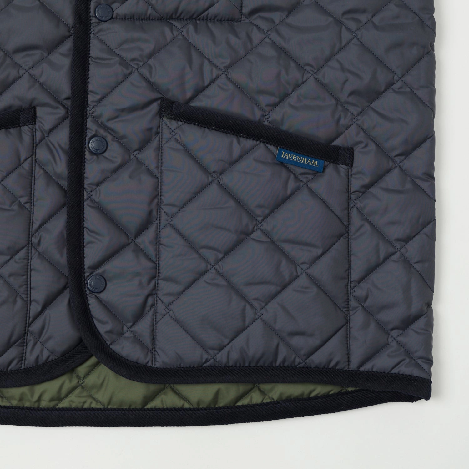 Soft Weather Wear fall season Lavenham Thornham Quilted Gilet - Suffolk Navy/Olive Green