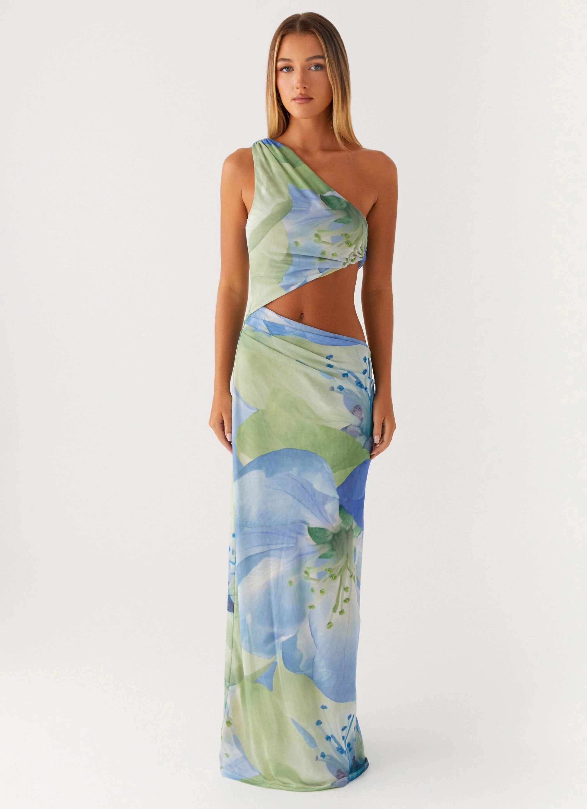 Sophisticated Edge Fall Layer Wilder Maxi Dress - Flower Print