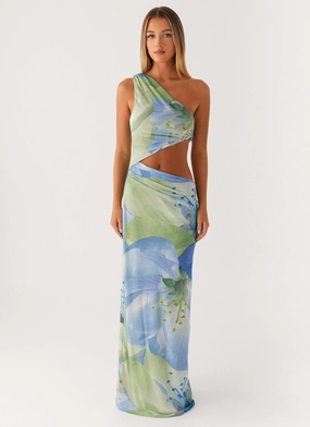 Sophisticated Edge Fall Layer Wilder Maxi Dress - Flower Print