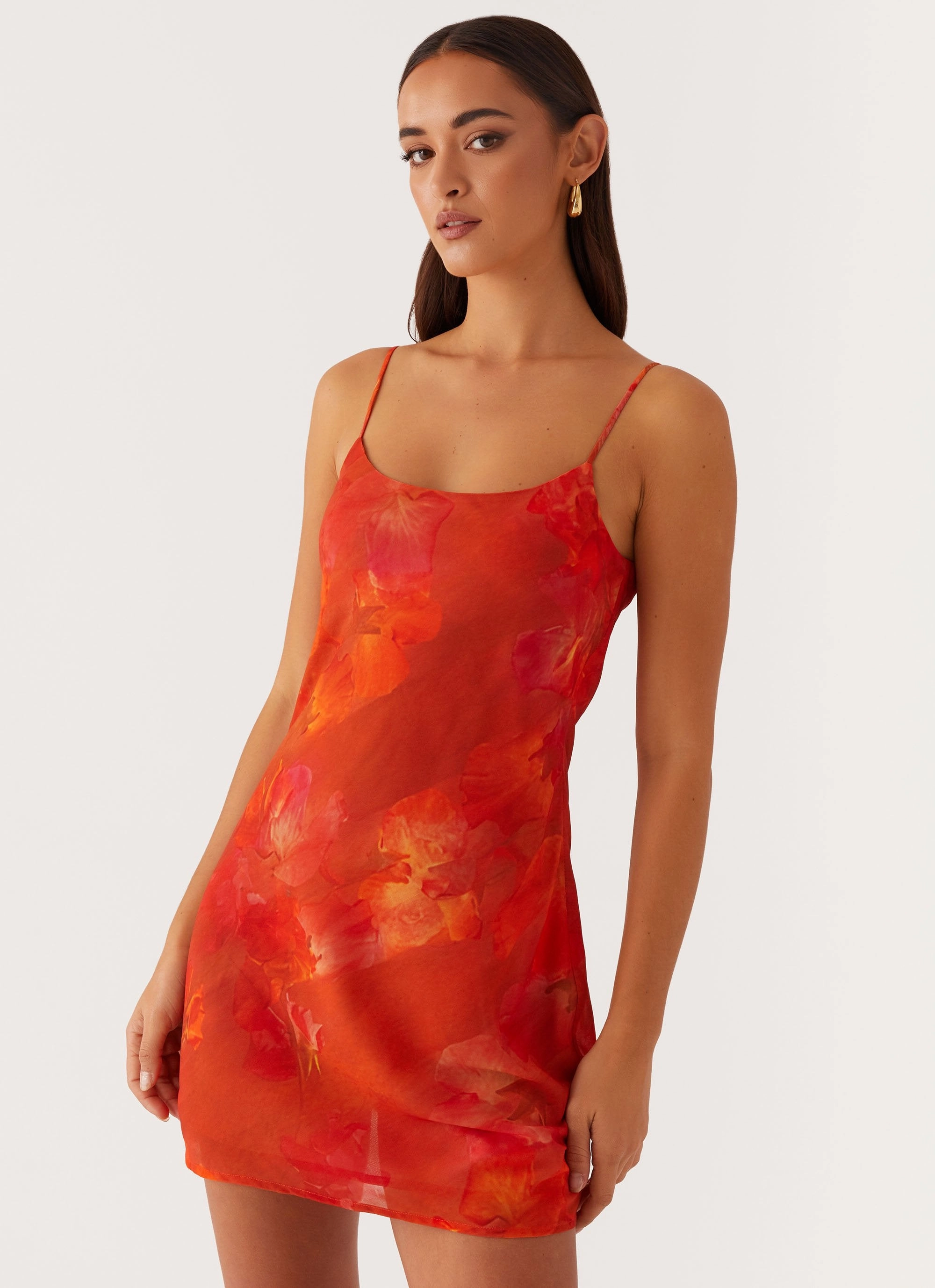 Chill Mode Manifest Mini Dress - Amber