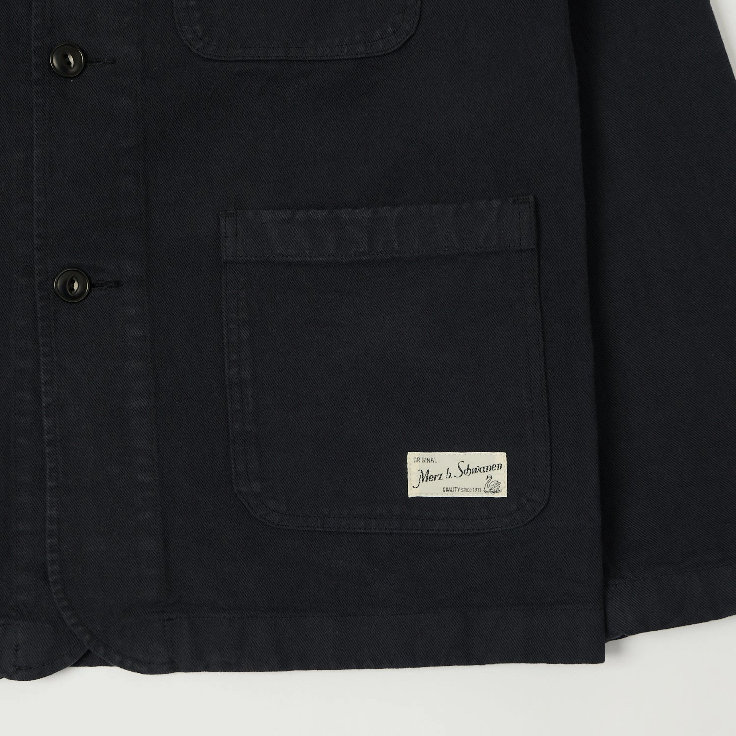 Merz b. Schwanen 'Good Basics' Work Jacket - Charcoal Windproof Design