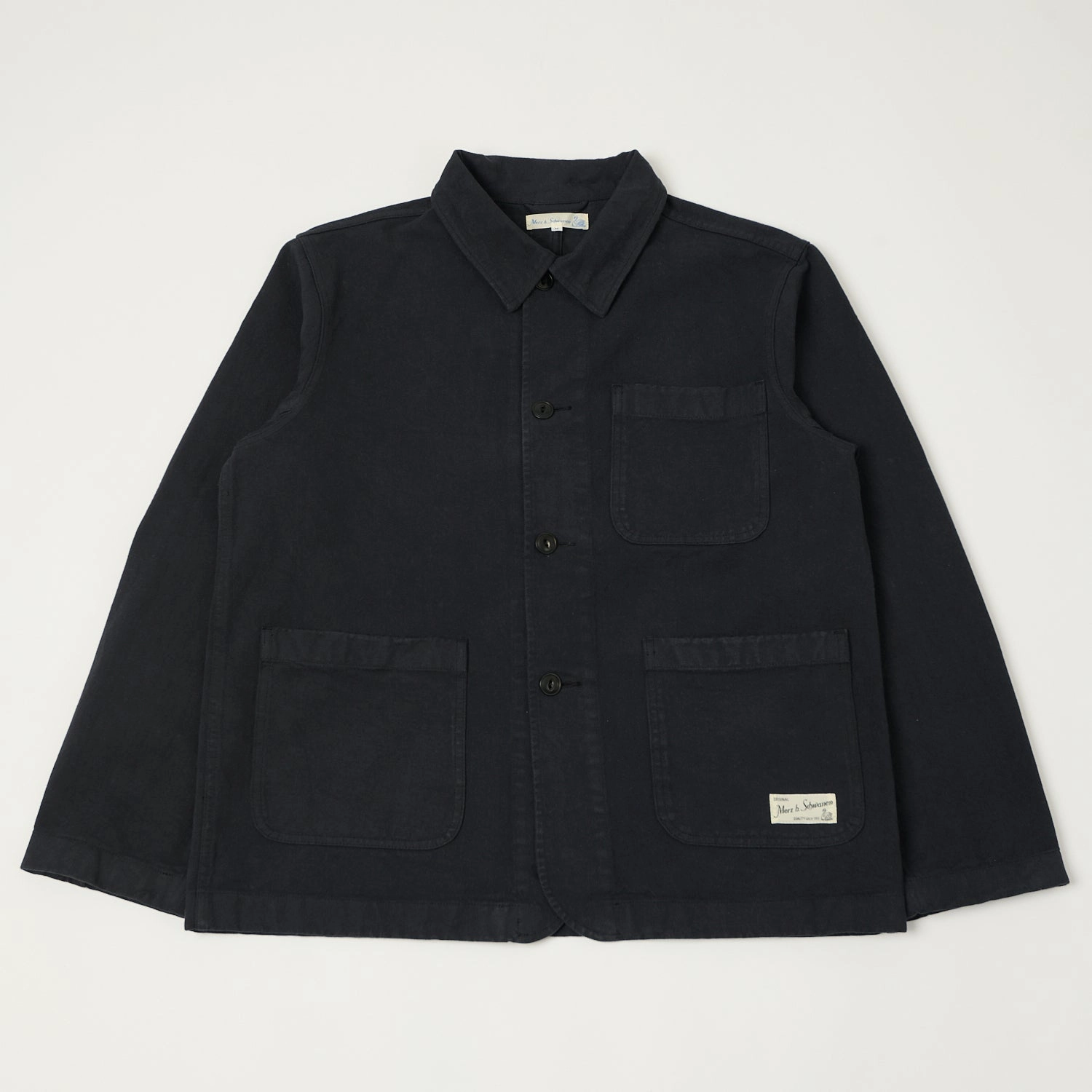 Merz b. Schwanen 'Good Basics' Work Jacket - Charcoal Oversized style