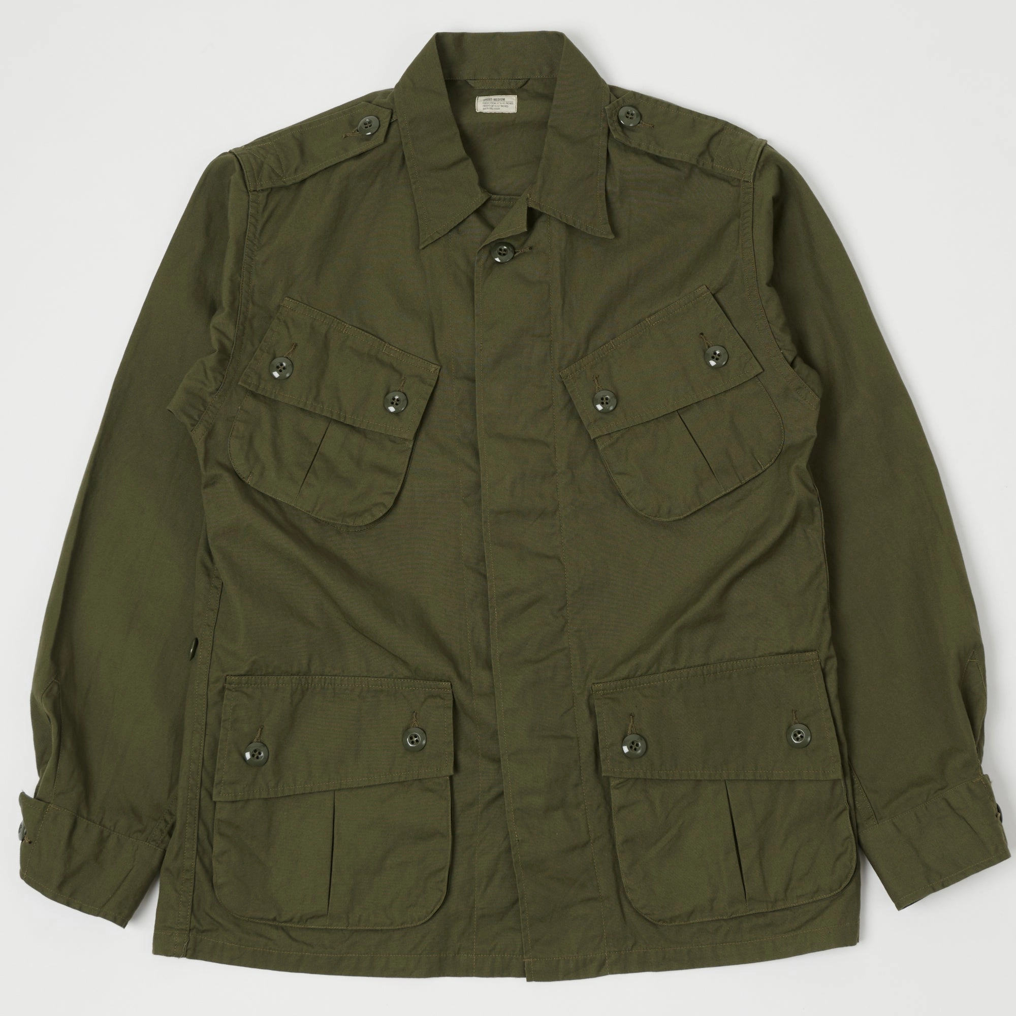 Buzz Rickson's U.S. Army Tropical Combat Jacket - Olive Low Profile Collar