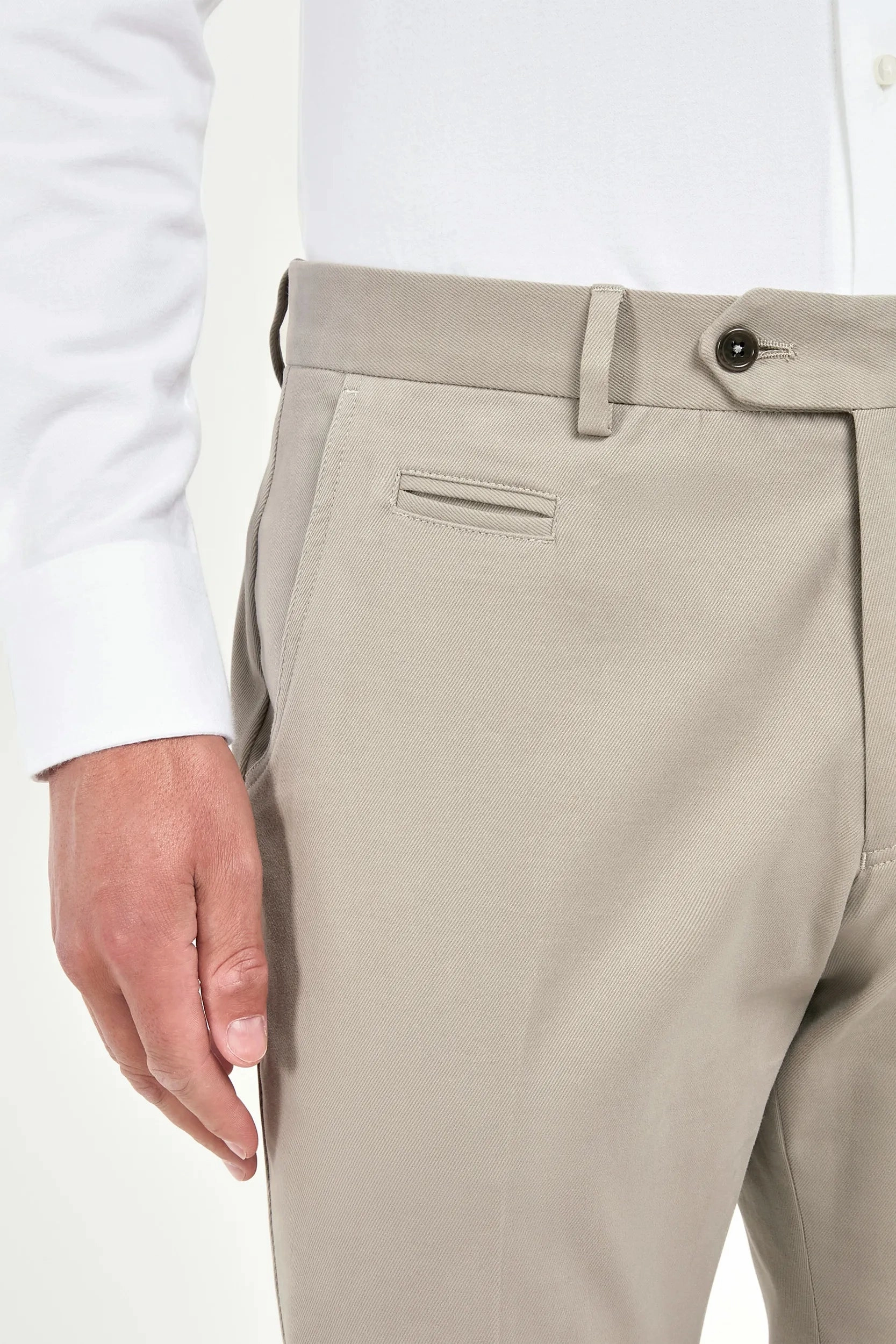 No Irritation Seams Mastic cotton and cashmere Garda trousers - Made in Italy