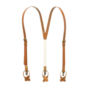 Leather Suspenders - Sierra Nevada Tan