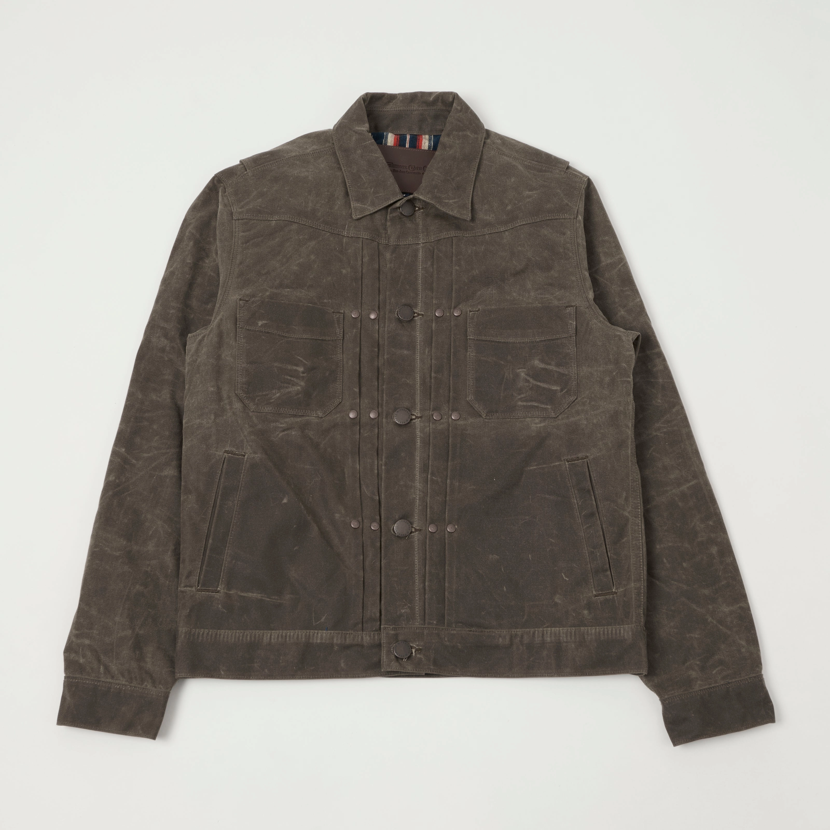 Freenote Cloth 'Riders' Waxed Canvas Jacket - Oak Detachable Layers