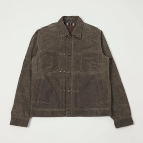 Freenote Cloth 'Riders' Waxed Canvas Jacket - Oak Detachable Layers
