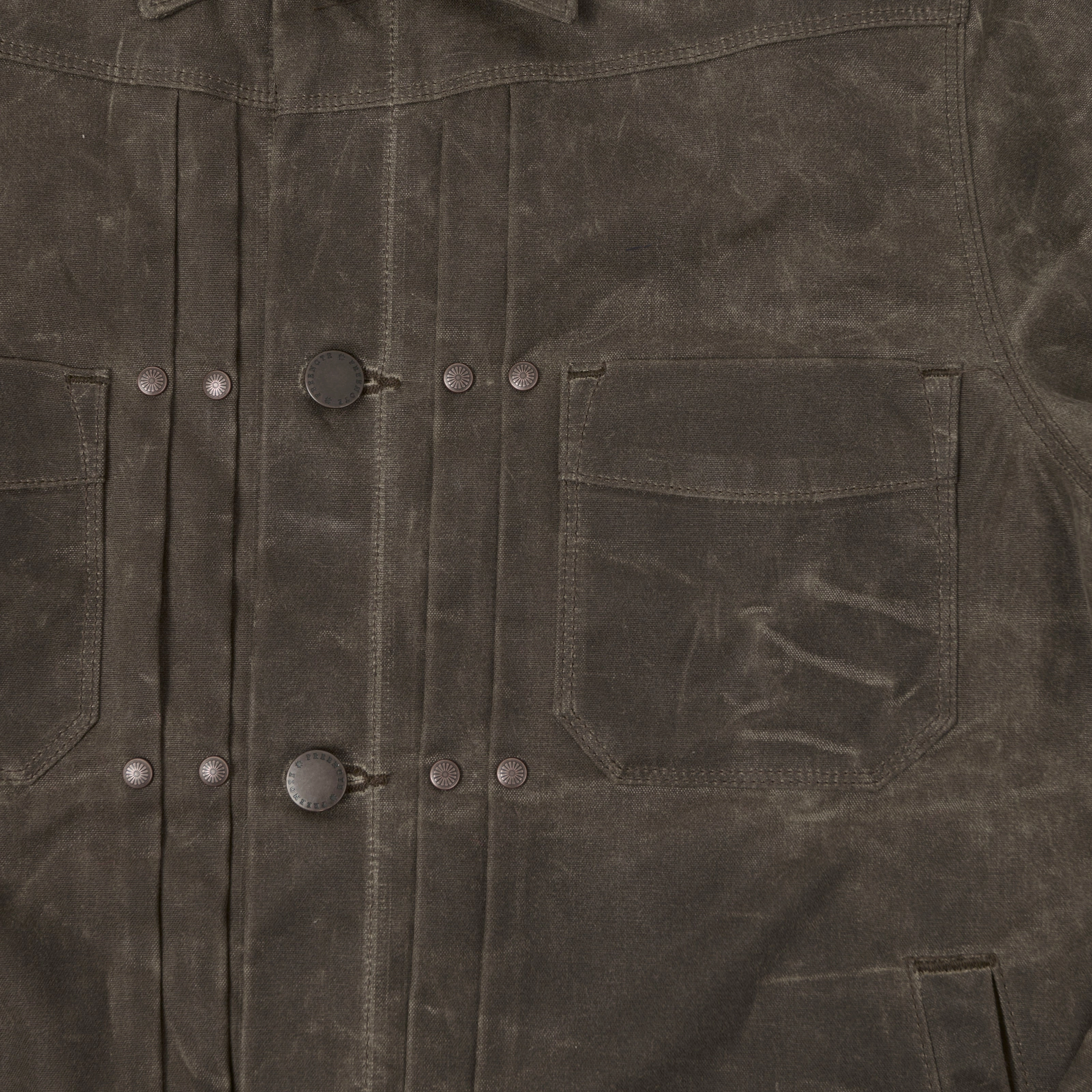 Freenote Cloth 'Riders' Waxed Canvas Jacket - Oak Cozy Texture