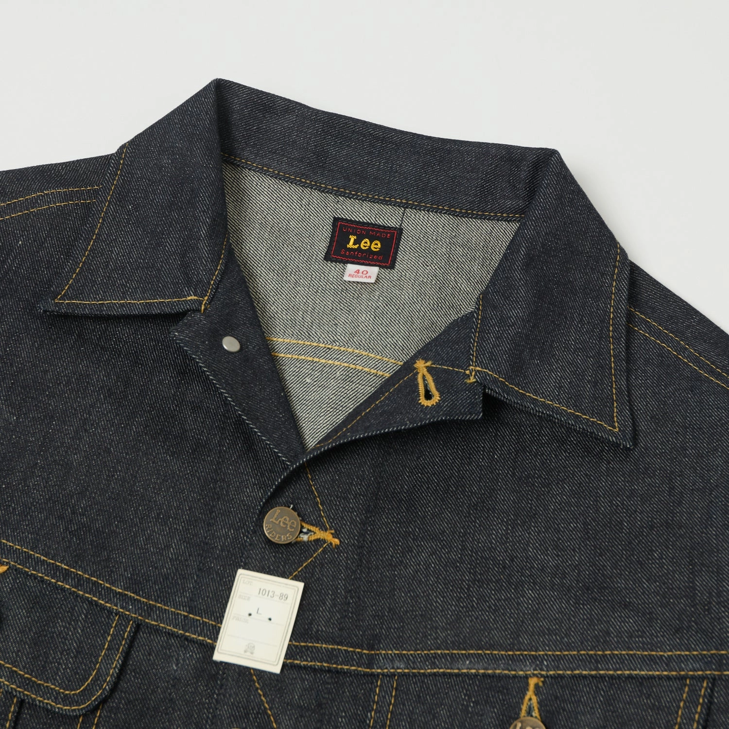 Lee Archives 1946 'Riders' 101J Denim Jacket - Raw Moisture Wicking Fabric