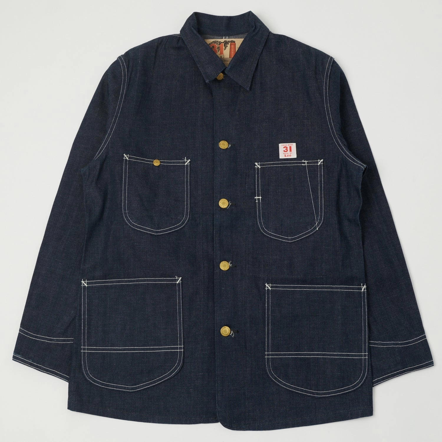 Lee Archives 30s 'Loco' Denim Coverall Jacket - Raw Quick Access Closures
