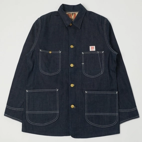 Lee Archives 30s 'Loco' Denim Coverall Jacket - Raw Quick Access Closures