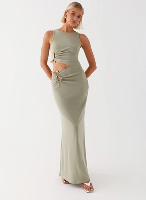 Perfect for Travel Lennox Maxi Dress - Sage