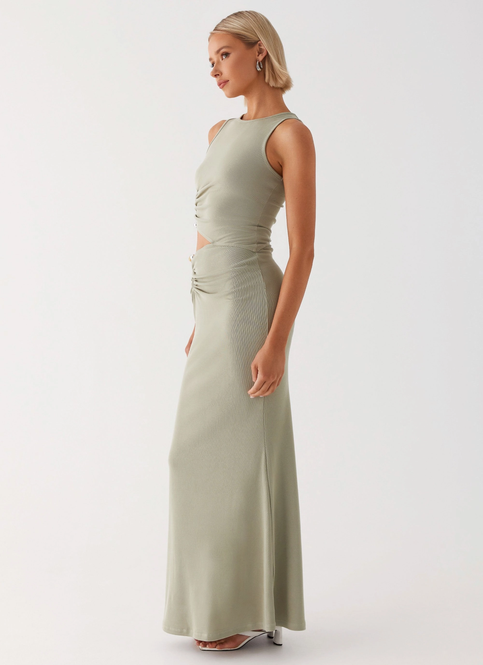 Neutral Layer Lennox Maxi Dress - Sage