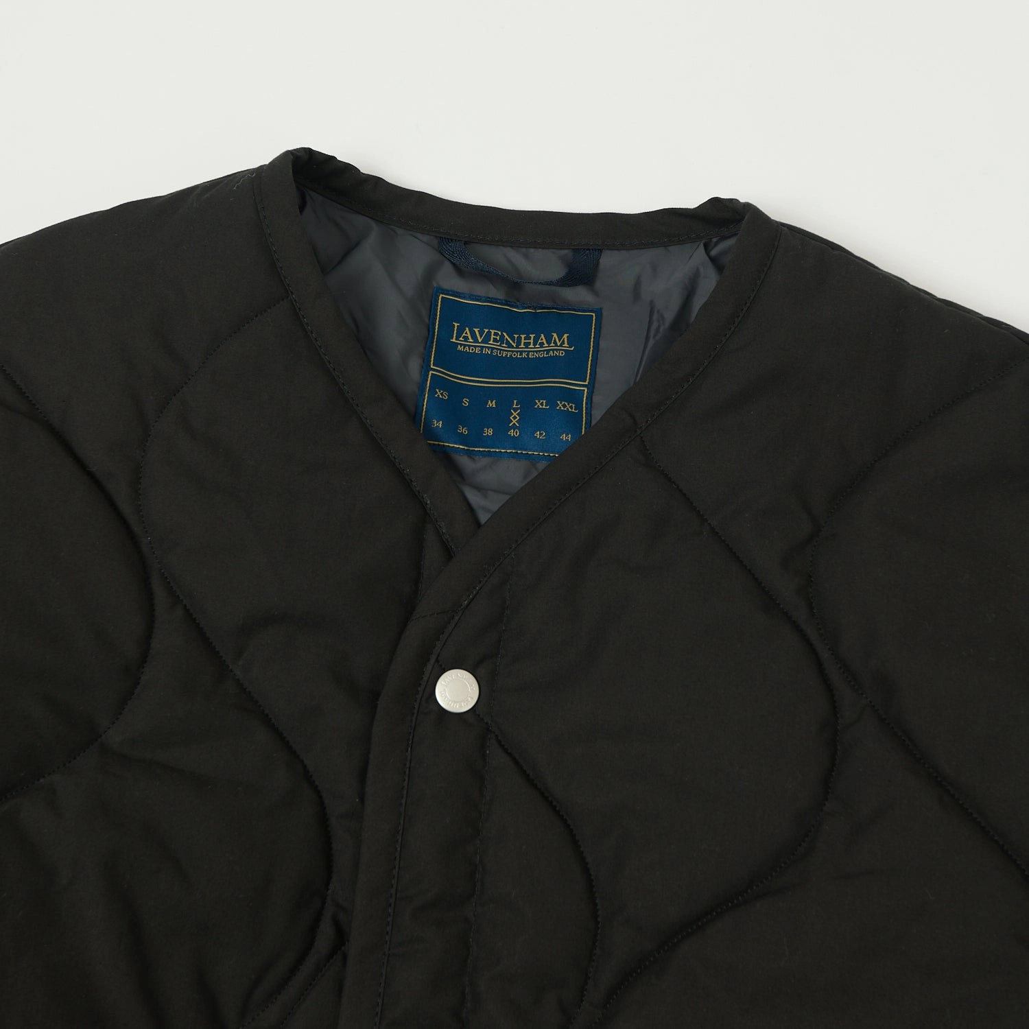 Classic Zip Up Lavenham Quilt Liner Jacket - Lamp Black