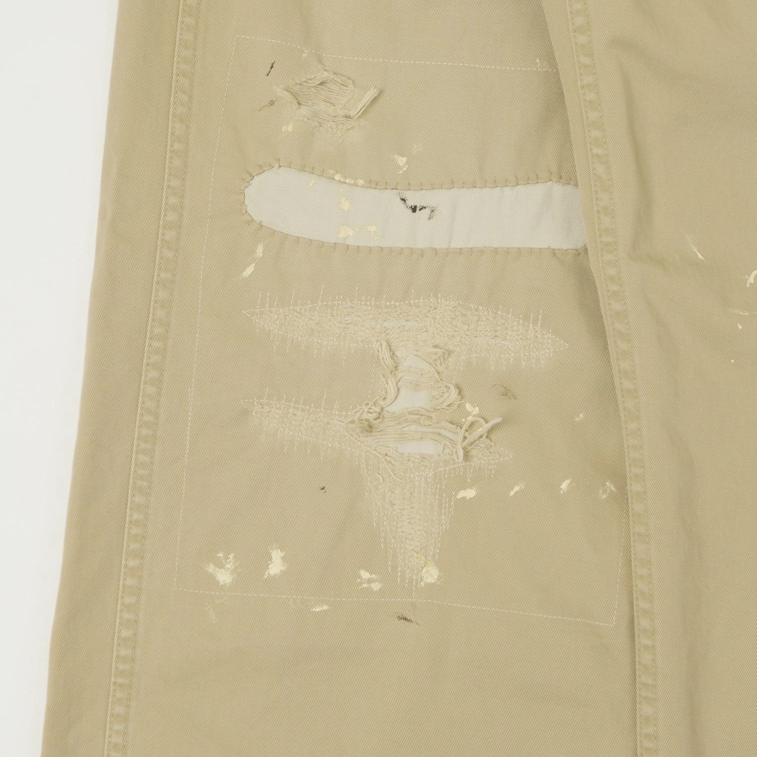 Rayon drape Full Count 1201 U.S Army Chino 41 Khaki 'Freedom Fighter' - Khaki