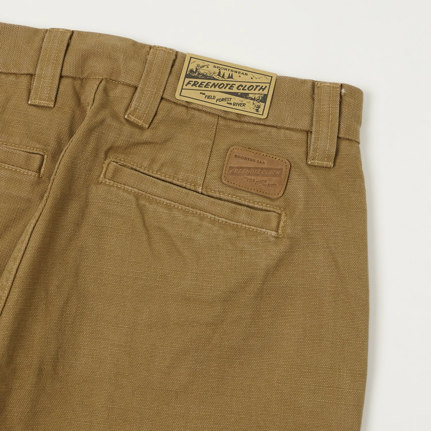 Secure Waistband Freenote Cloth Heavyweight 14oz Slub Deck Pant - Tan