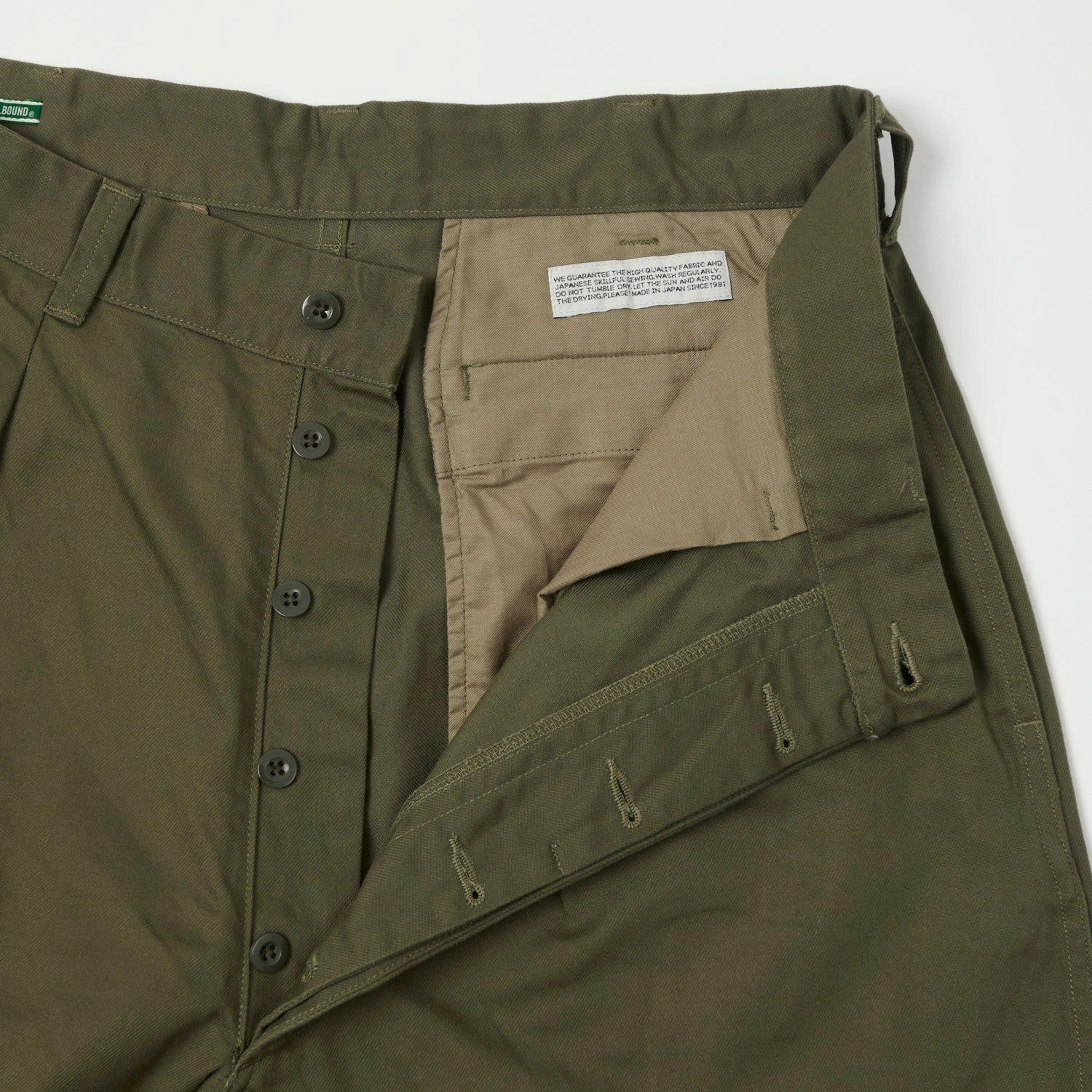Comfy Active Warm Fit Spellbound Double Pleat French Trousers - Olive