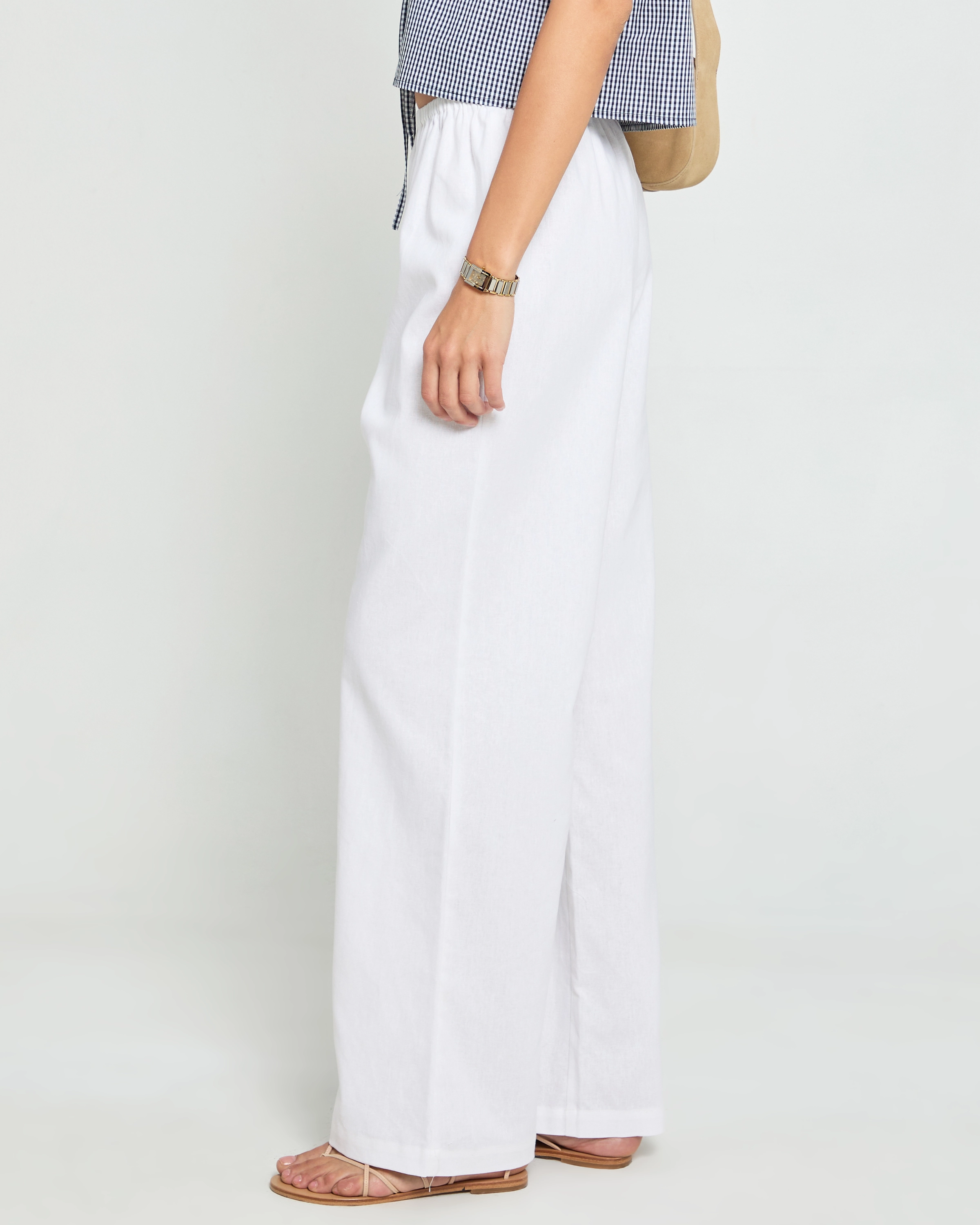 Comfort Stretch Eco Friendly Material Lil Linen Pant