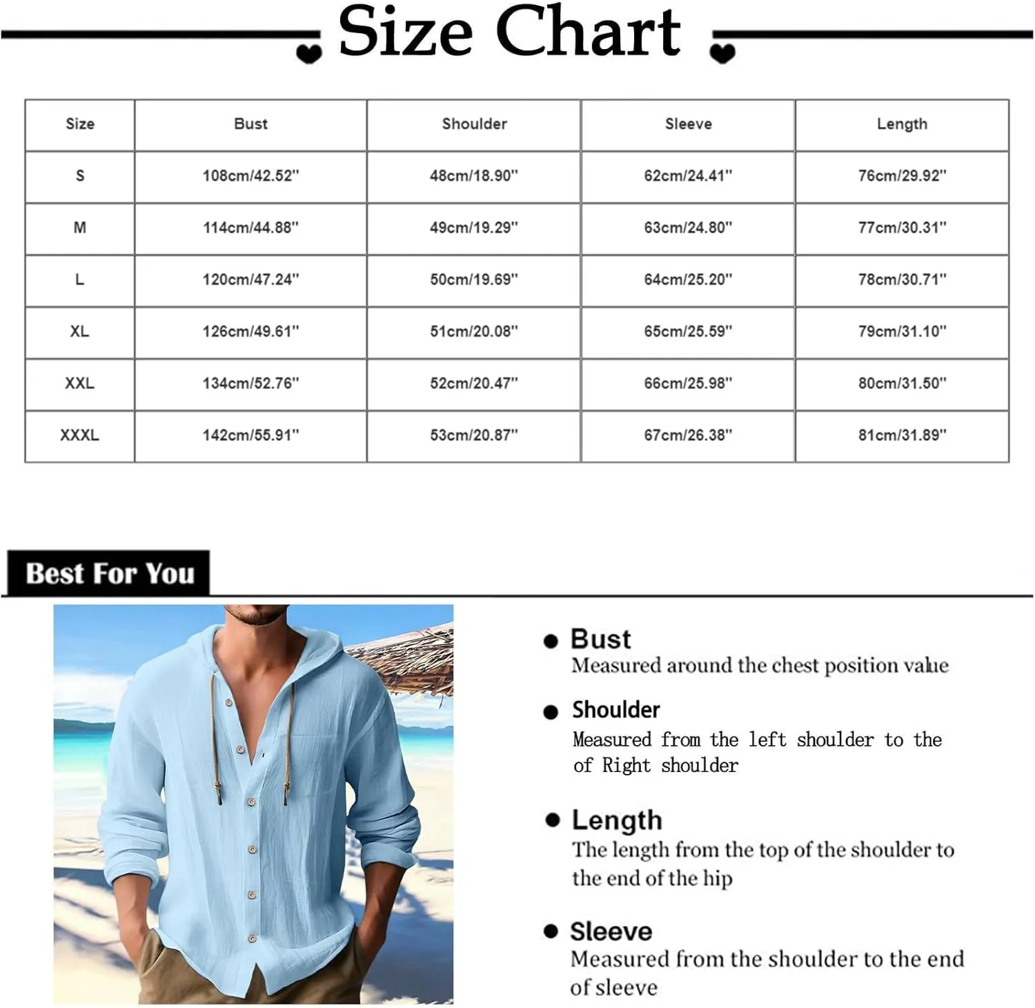 Linen Shirts for Men Lightweight Drawstring Button Shirts Casual Long Sleeve Breathable Summer Beach Tops with Hood
