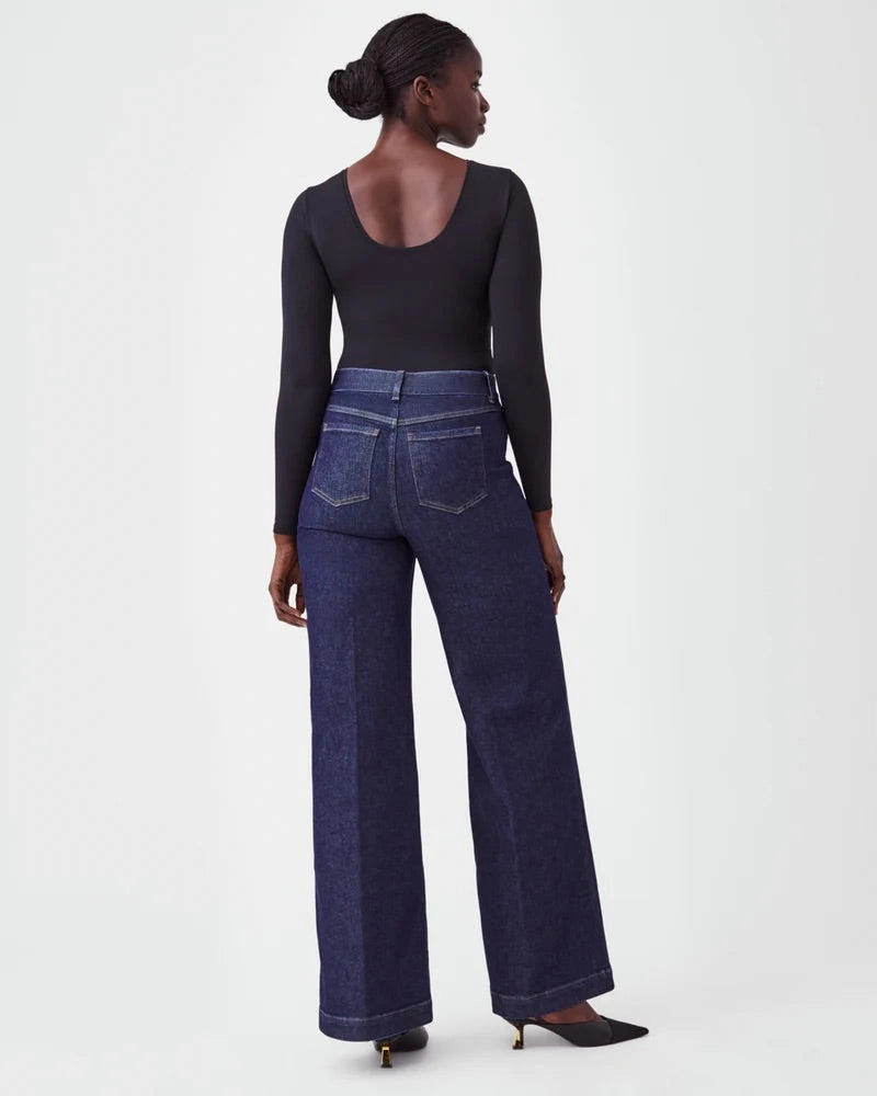 AllClimateAdaptive SeamFree Knitting SPANX Wide Leg Jeans
