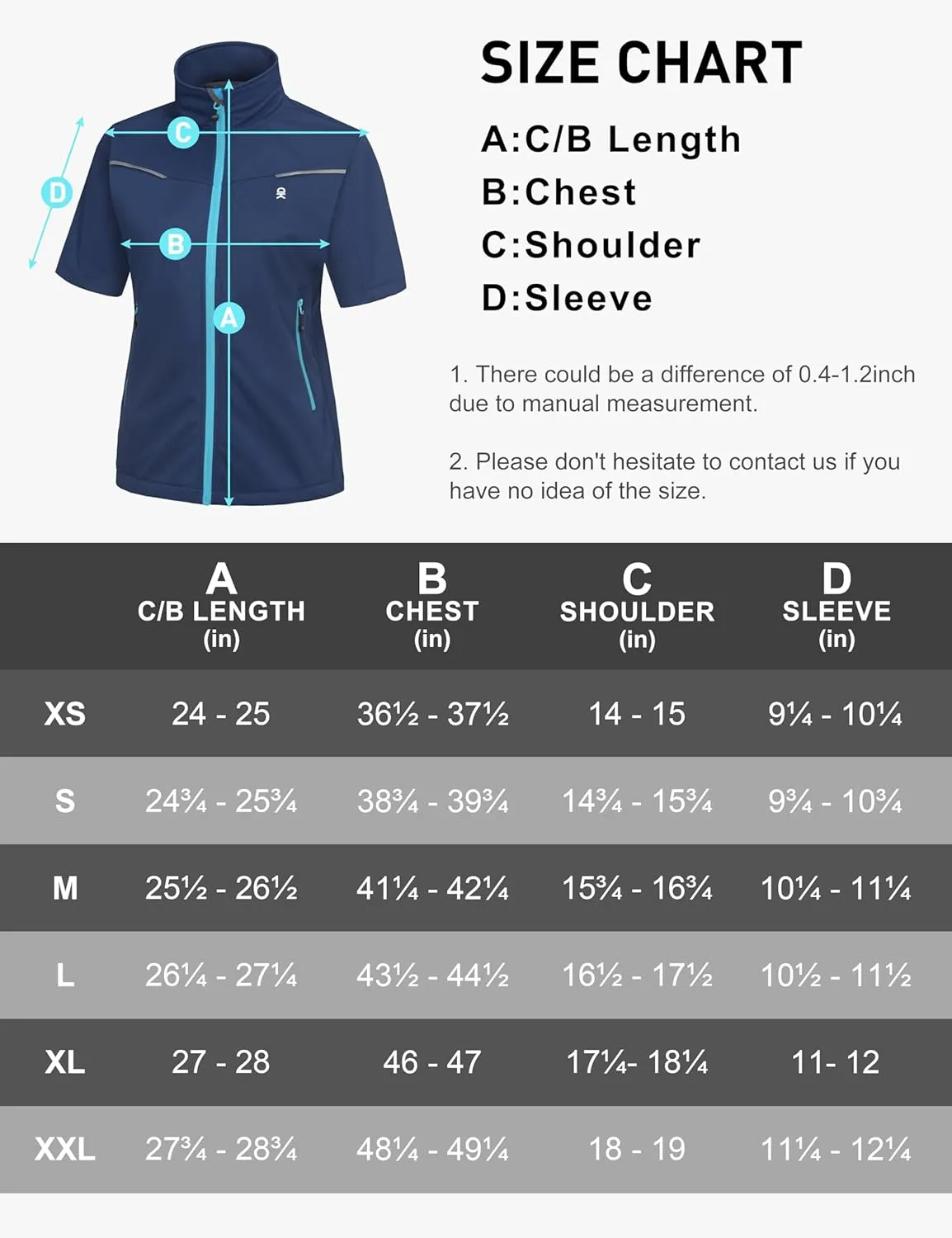 Little Donkey Andy Women's Short Sleeve Jacket Windproof Lightweight Vest for Golf Hiking Running