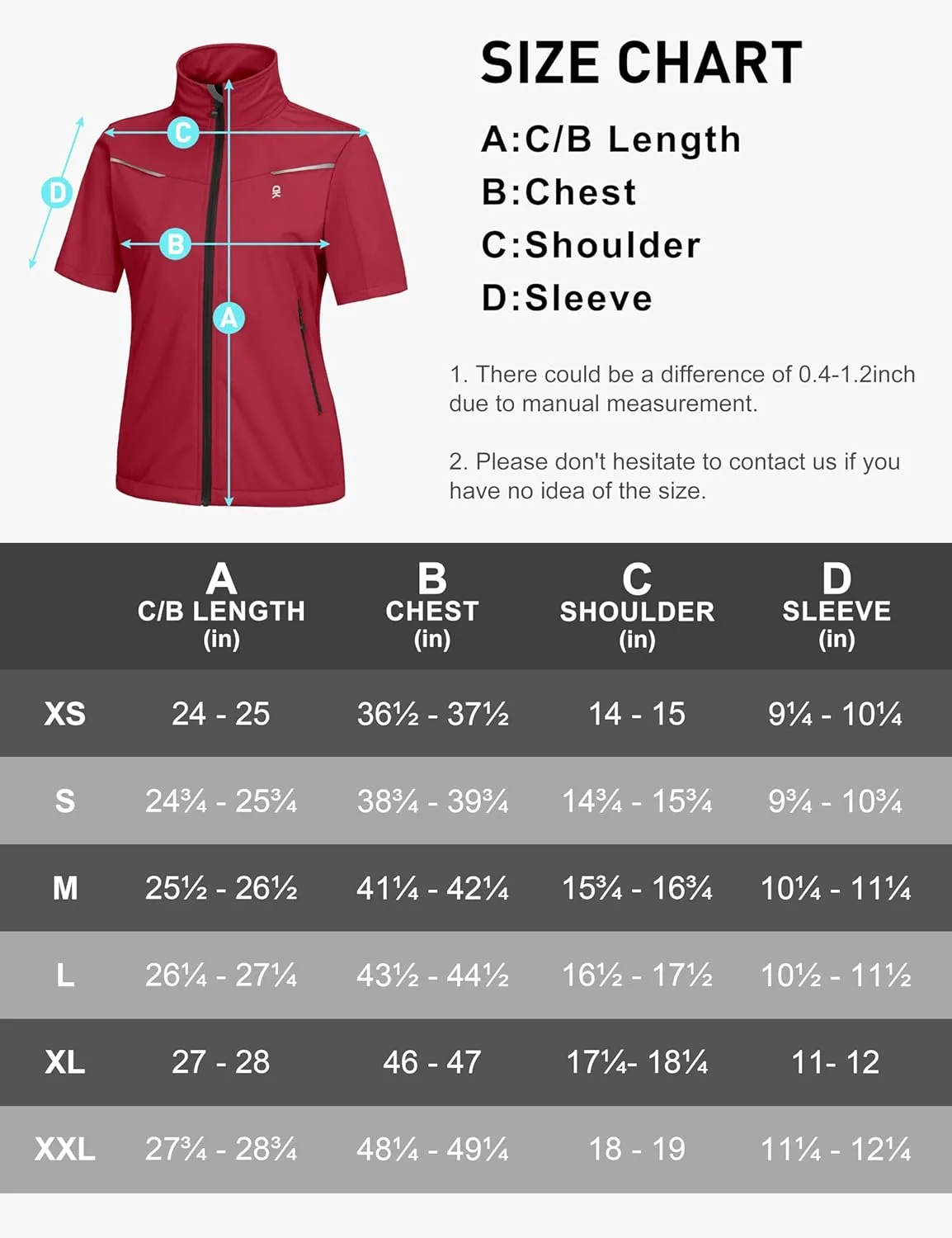 Little Donkey Andy Women's Short Sleeve Jacket Windproof Lightweight Vest for Golf Hiking Running