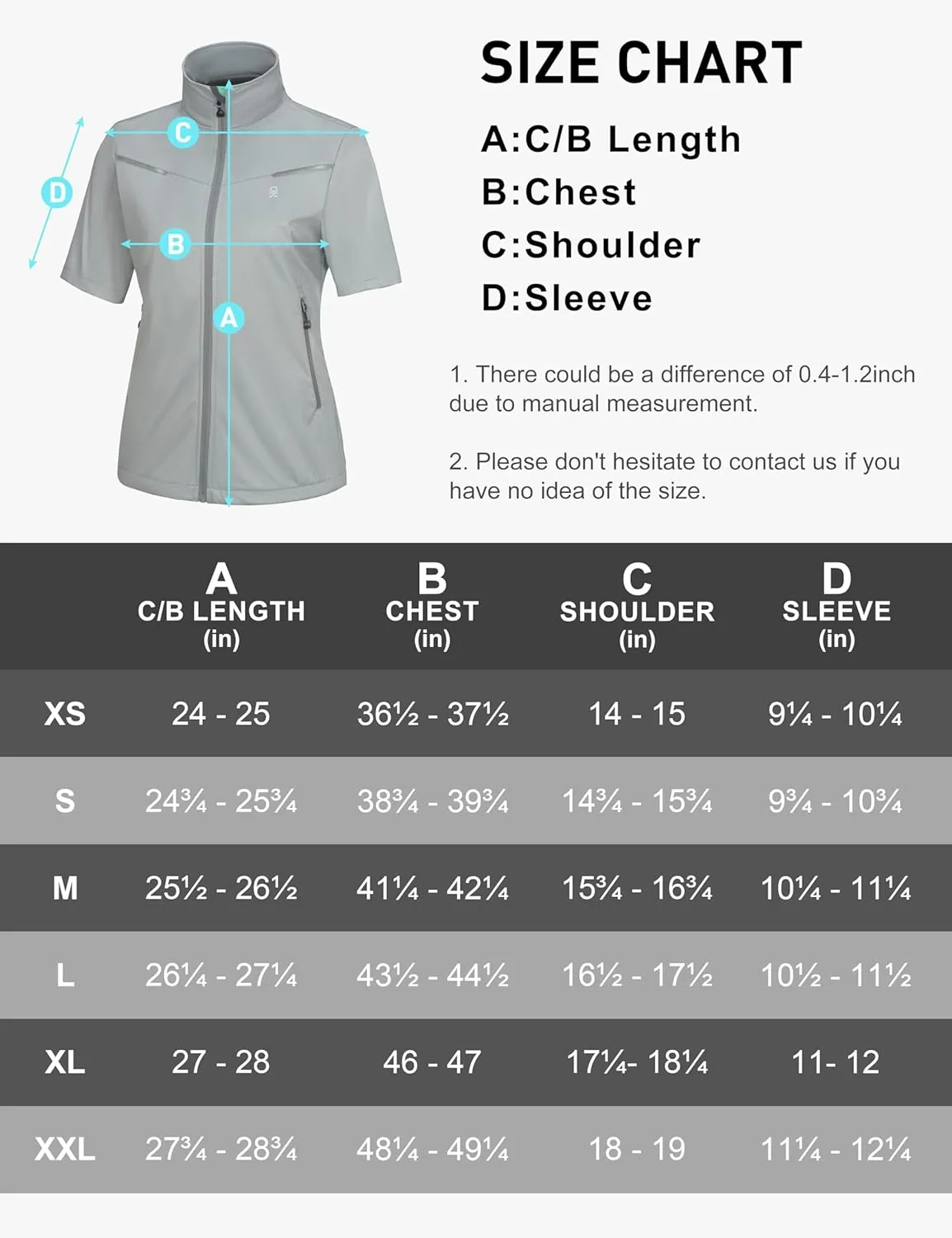 Little Donkey Andy Women's Short Sleeve Jacket Windproof Lightweight Vest for Golf Hiking Running