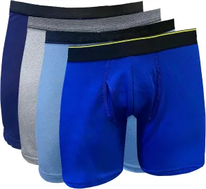 Livorno Essentials Premium Quality Breathable Mens Boxer Briefs, Breathable Cotton Boxer Briefs (US, Alpha, Medium, Regular, Regular, Multi)