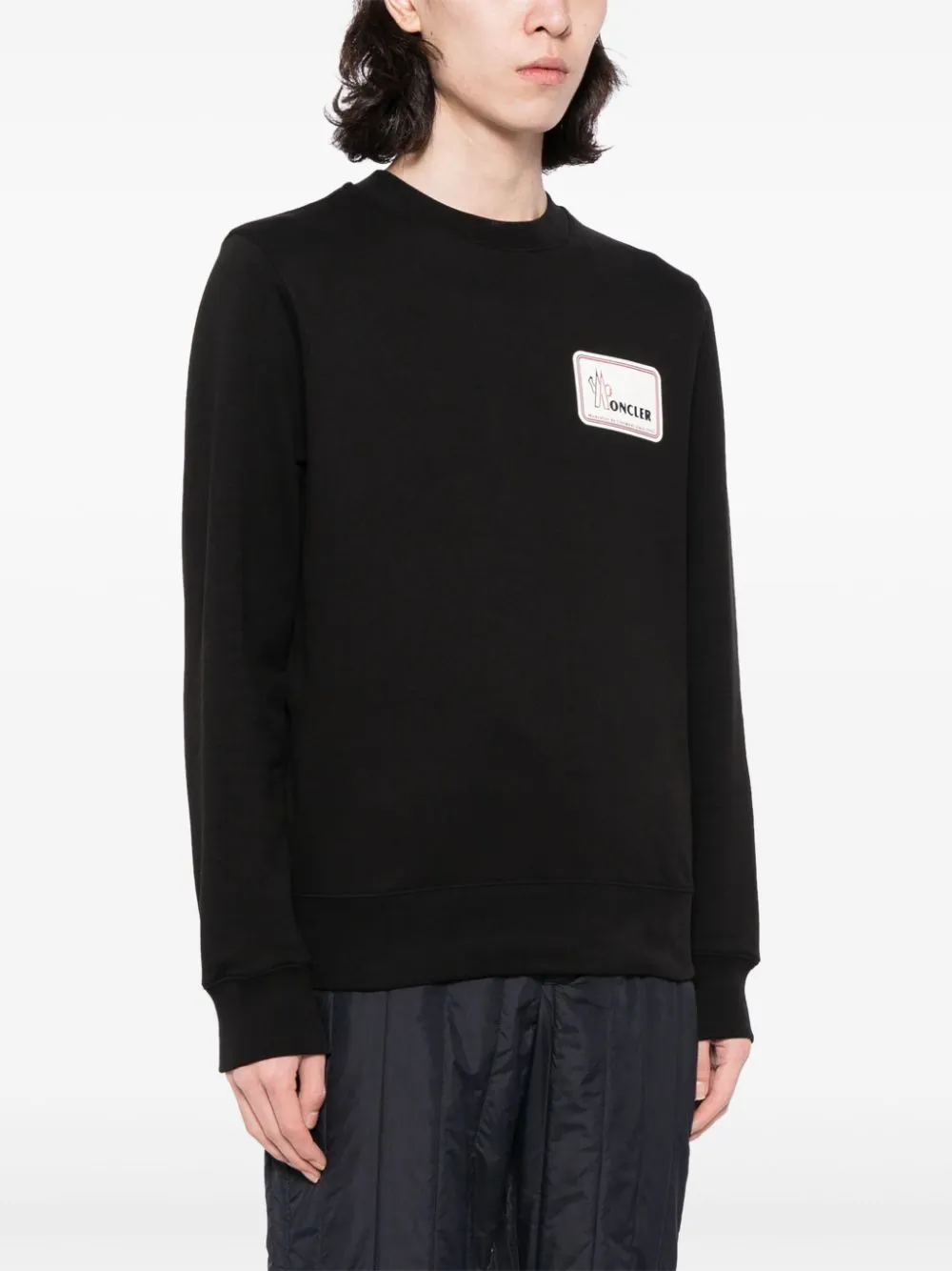 logo-appliqué cotton sweatshirt