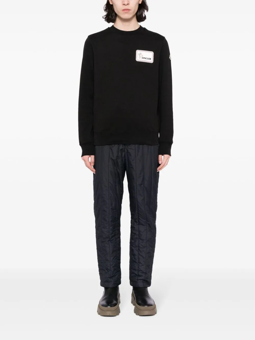 logo-appliqué cotton sweatshirt
