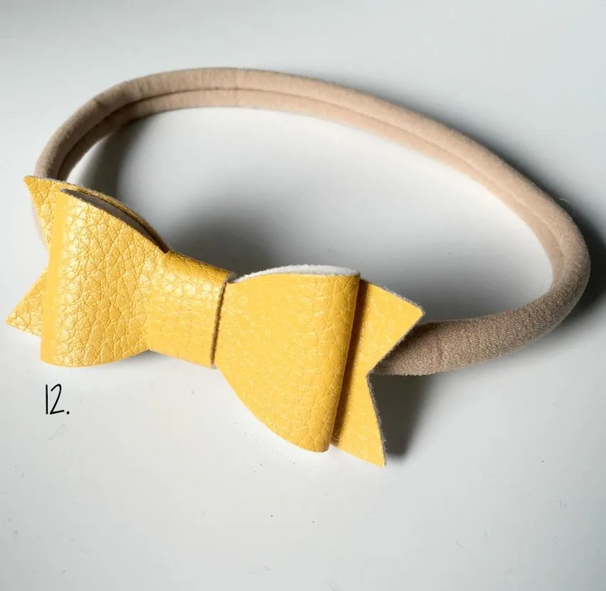Lola - Faux Leather Headband