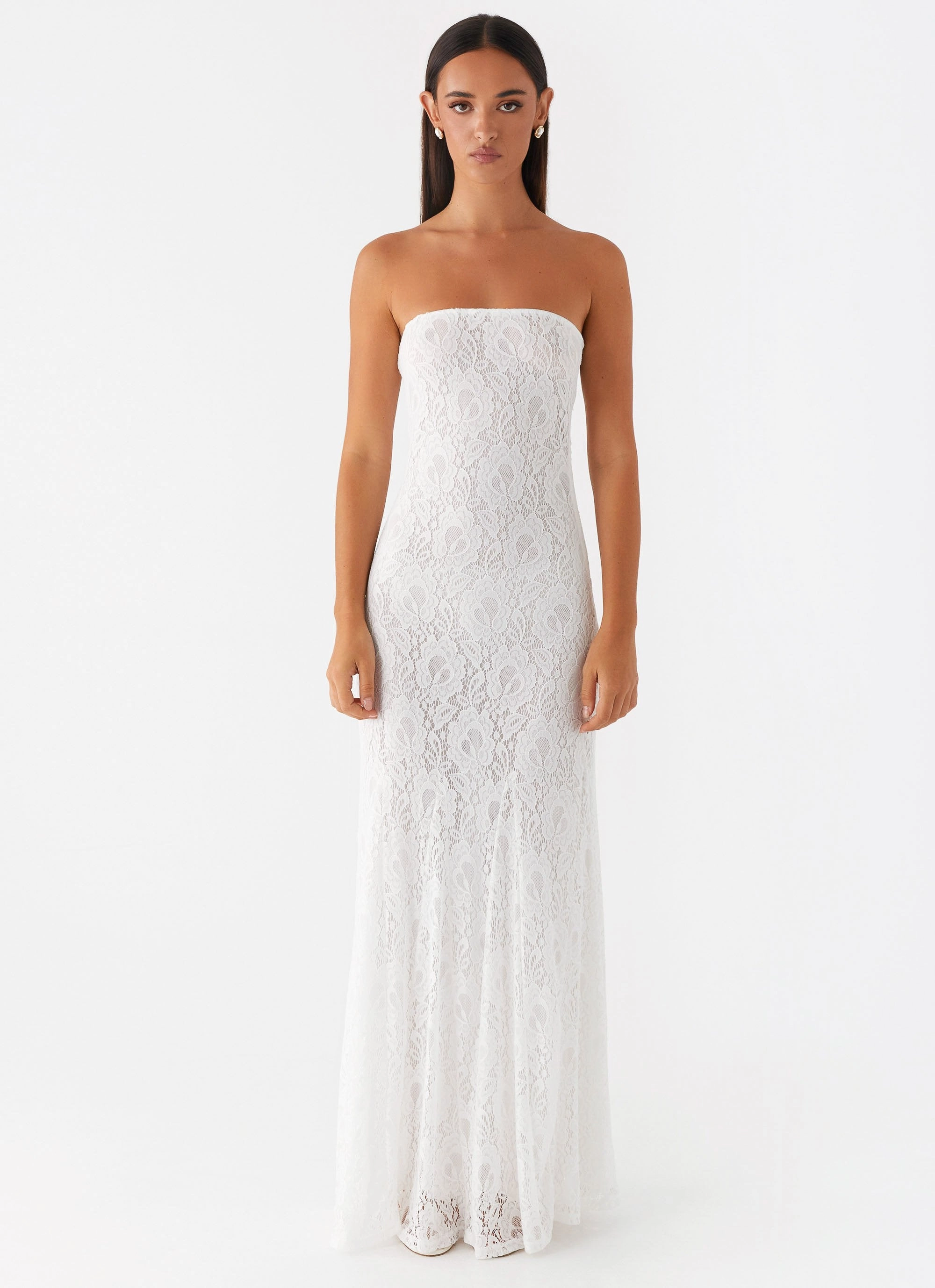 Lolita Lace Maxi Dress - Ivory Easy Layering Piece