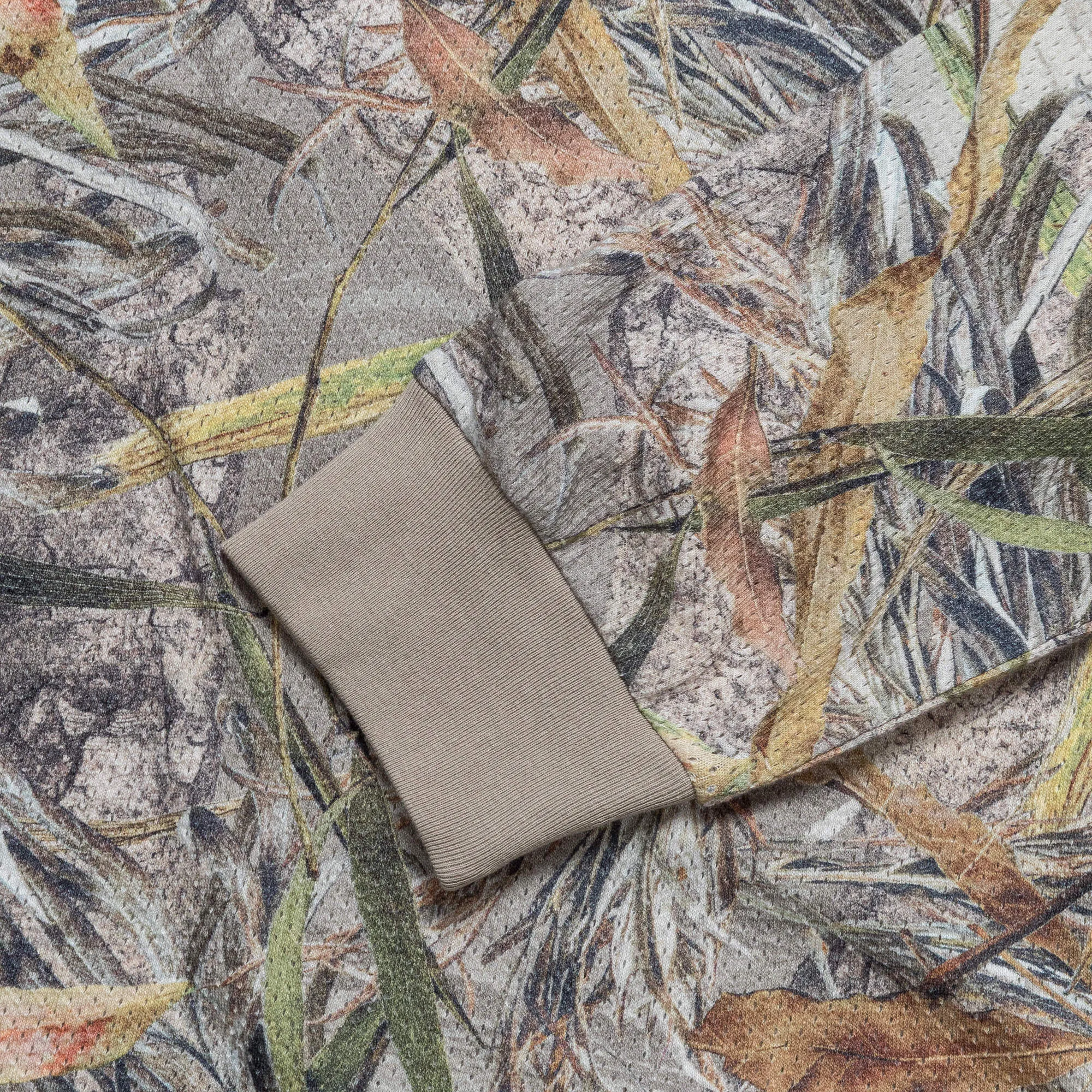 Long Sleeve Mesh Jersey - Nature Print