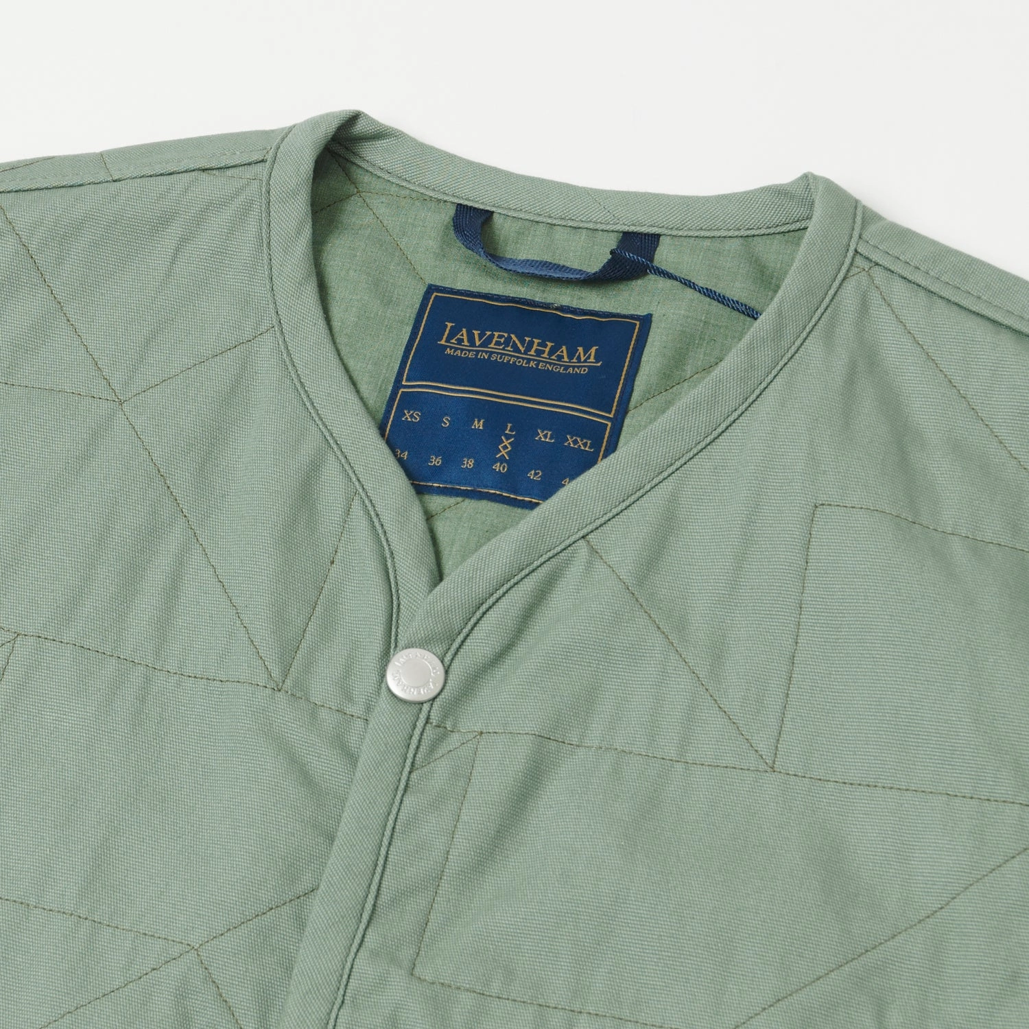 Morning Commute Gear Practical Everyday Fit Lavenham Unwadded Worker Thornham Gilet - Leaf Green