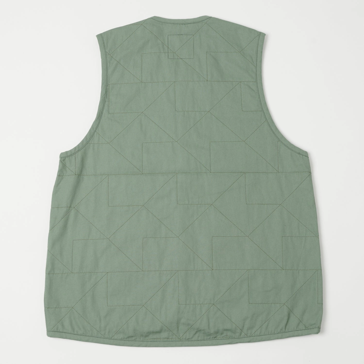 Lavenham Unwadded Worker Thornham Gilet - Leaf Green Winter Fit AntiSnag Lining Material