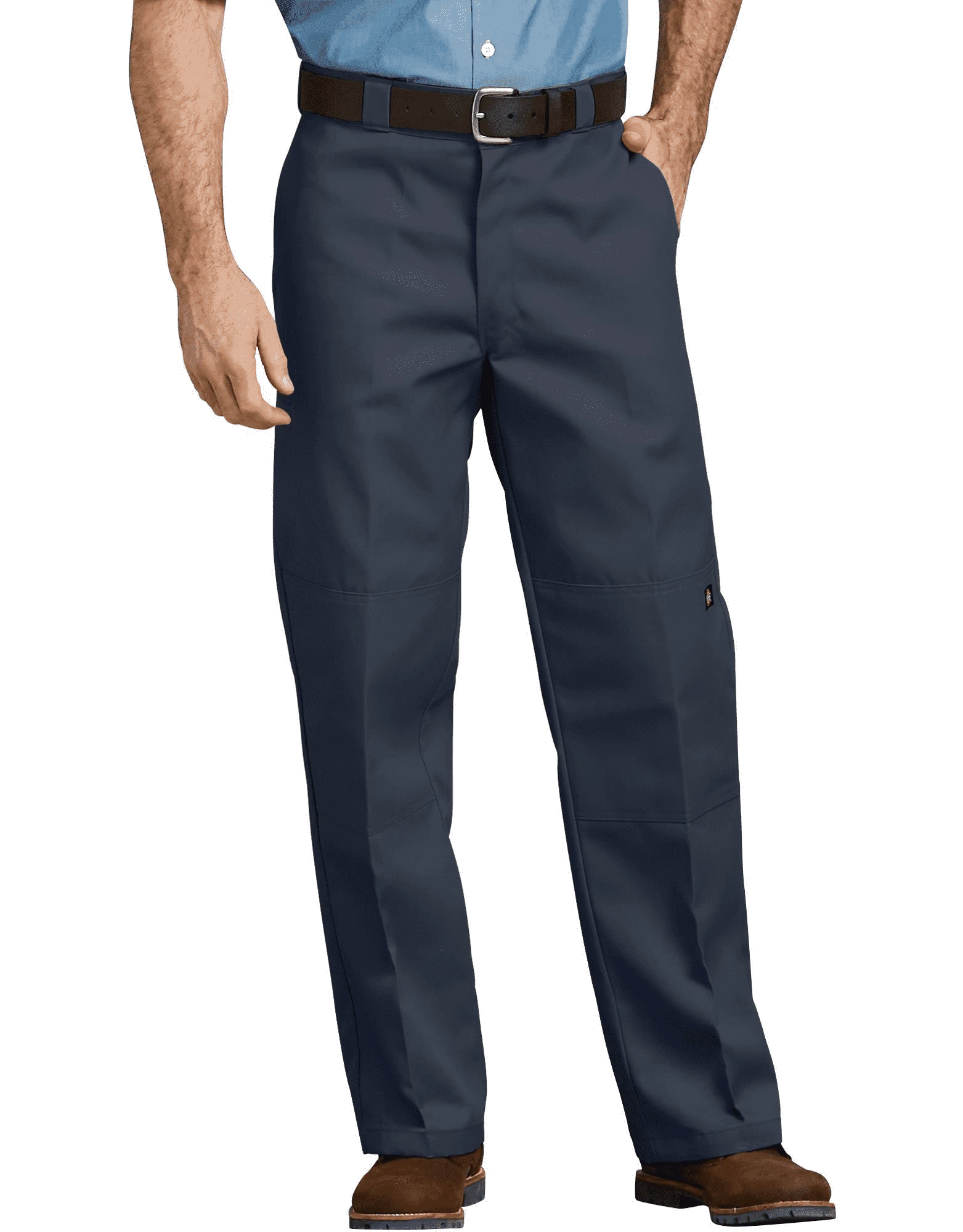 Loose Fit Double Knee Work Pant (Dark Navy)