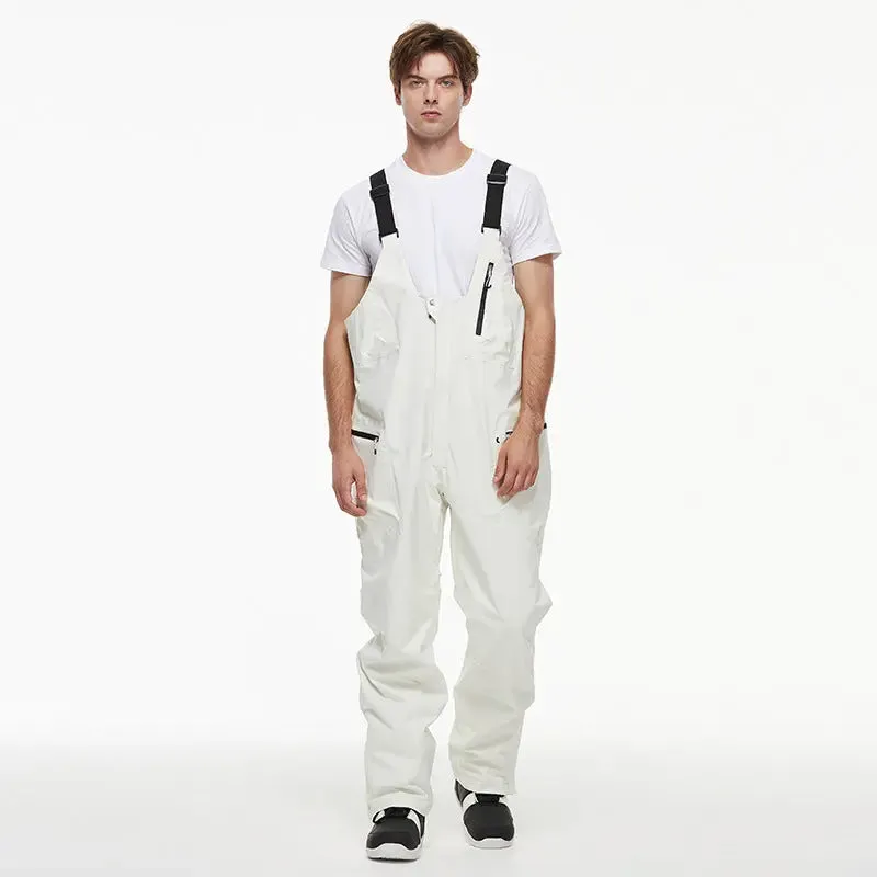 Loose Fit Ski Snow Bibs for Adult Warm One-piece Snow Overalls
