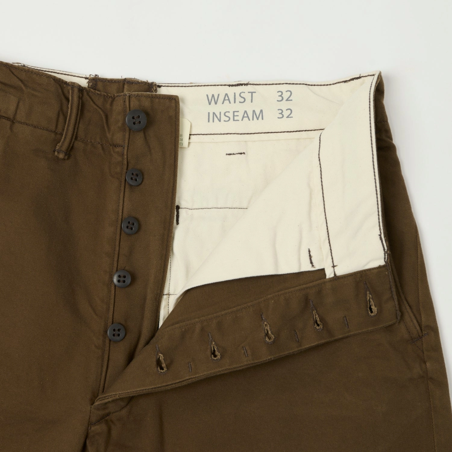 RRL Chino Field Trouser - Dark Brown Lightweight Flex