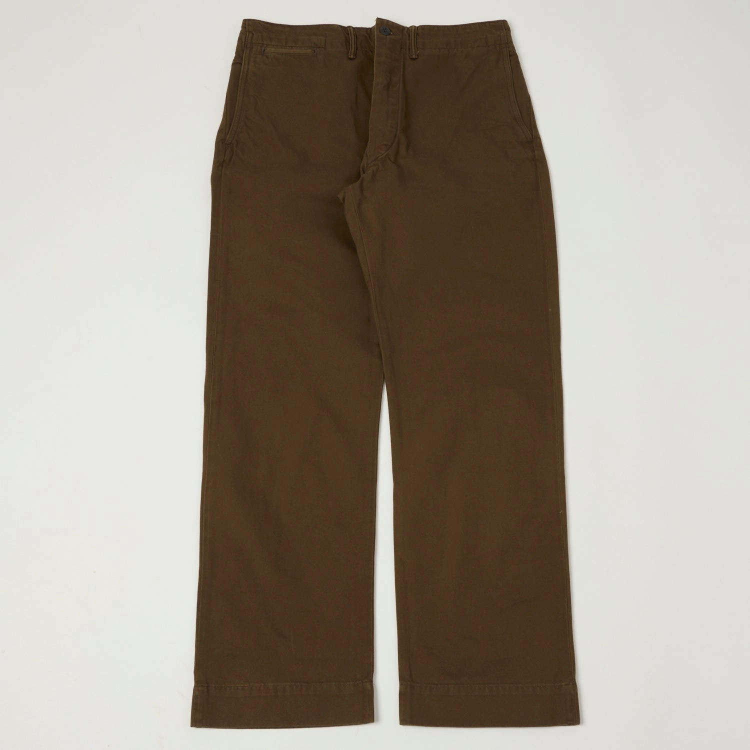 RRL Chino Field Trouser - Dark Brown Breathable Weave Fabric