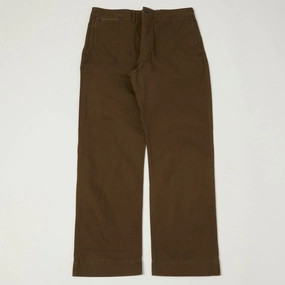 RRL Chino Field Trouser - Dark Brown Breathable Weave Fabric